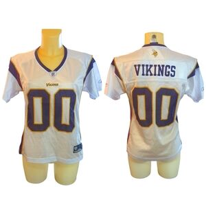 🌹3/15🌹REEBOK ONFIELD White Purple Gold Vikings Jersey